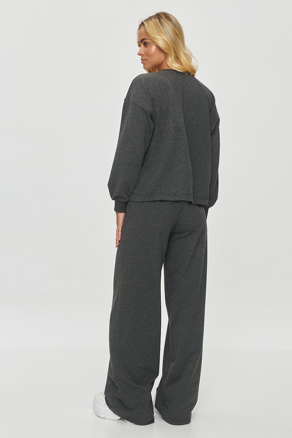 Tracksuit With Wide Pants Graphite Melange