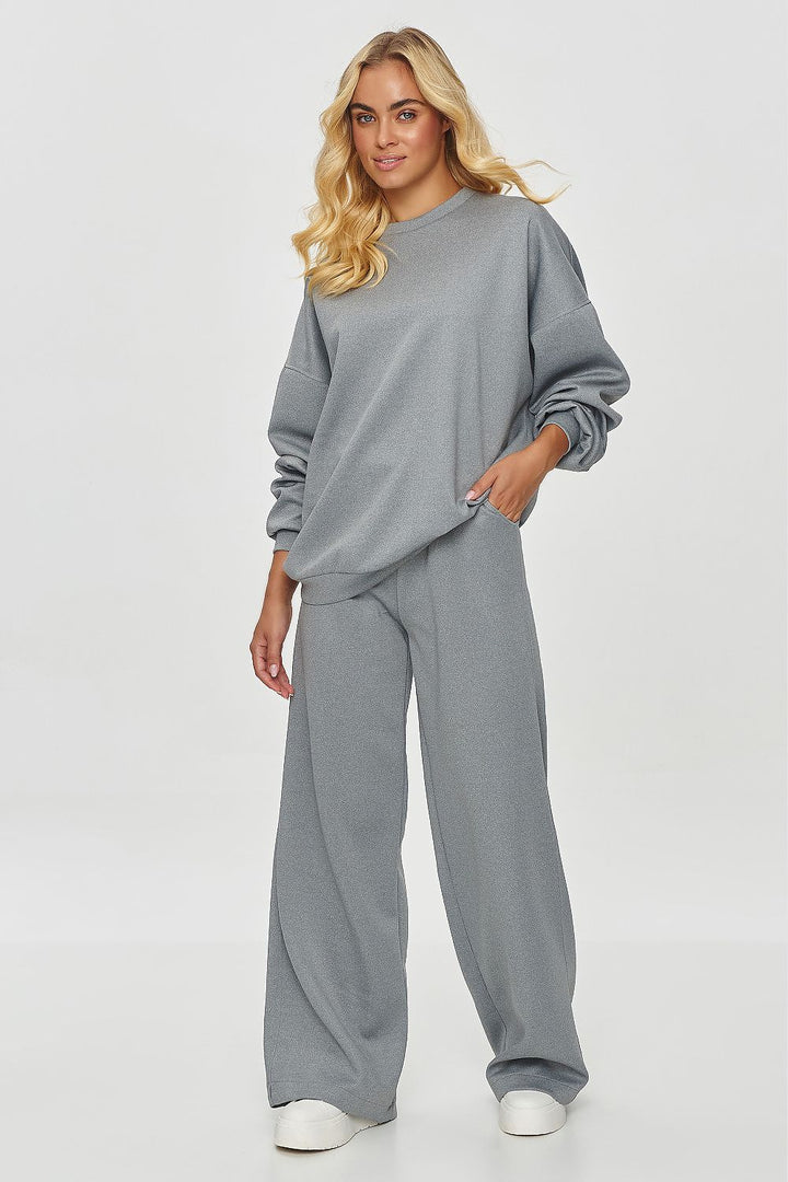 Oversized Tracksuit Grey Melange