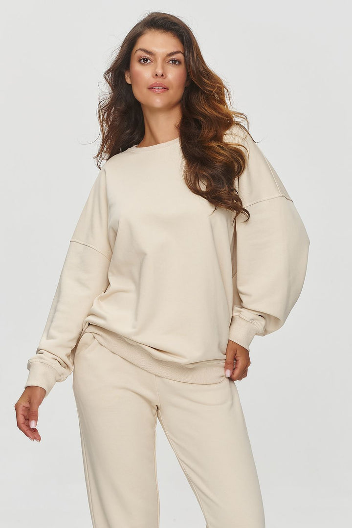 Soft Ribbed Cotton Sweatshirt Co-Ord