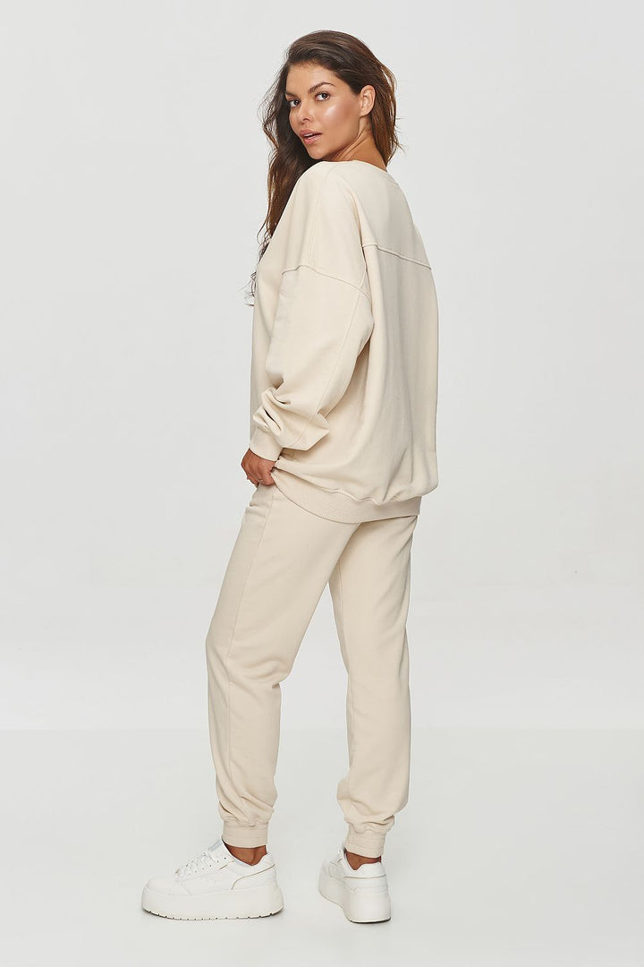 Soft Ribbed Cotton Sweatshirt Co-Ord