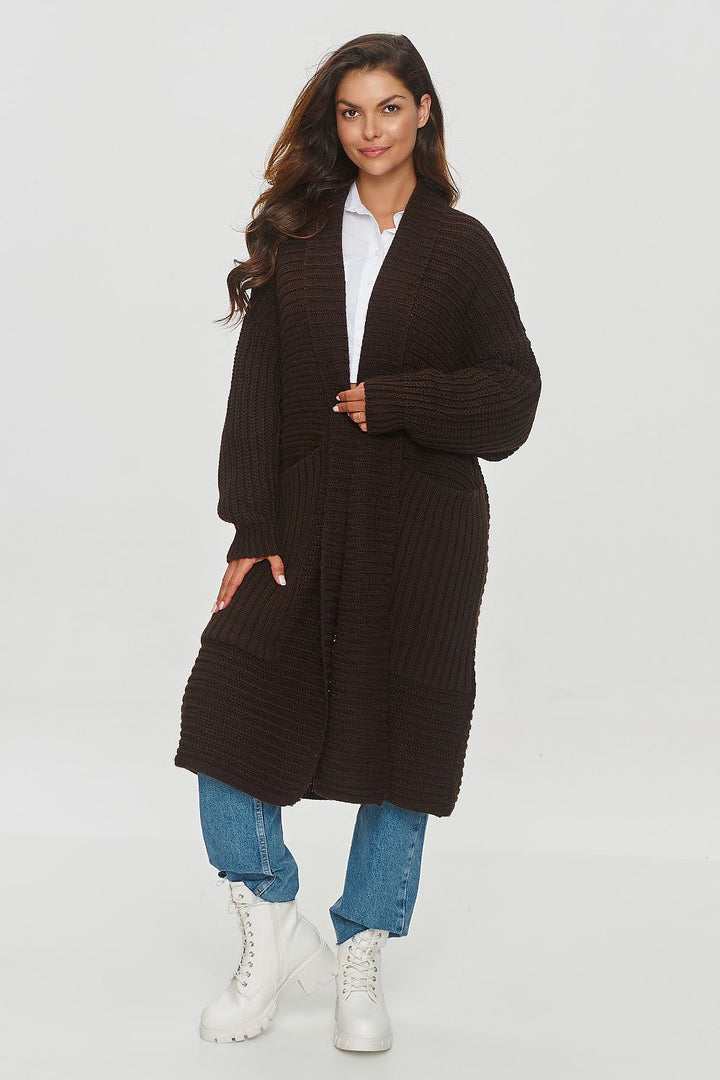 Cozy Oversized Chocolate Cardigan