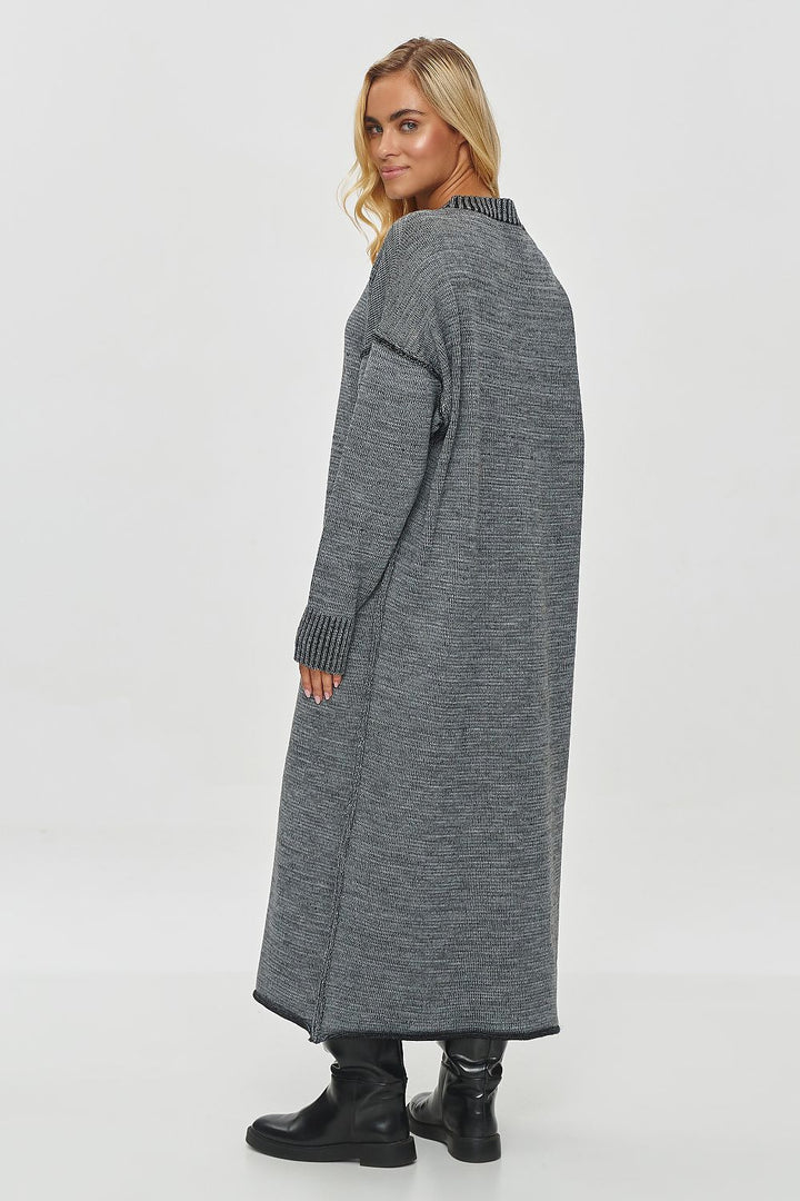 Oversized Grey Melange Sweater