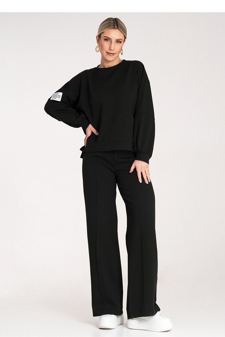 Patch Black Wide-Leg Co-ord