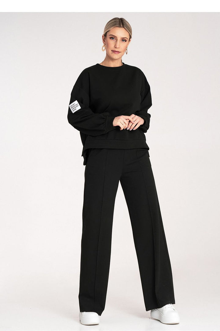 Patch Black Wide-Leg Co-ord