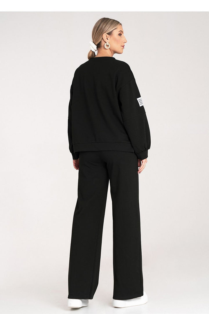 Patch Black Wide-Leg Co-ord