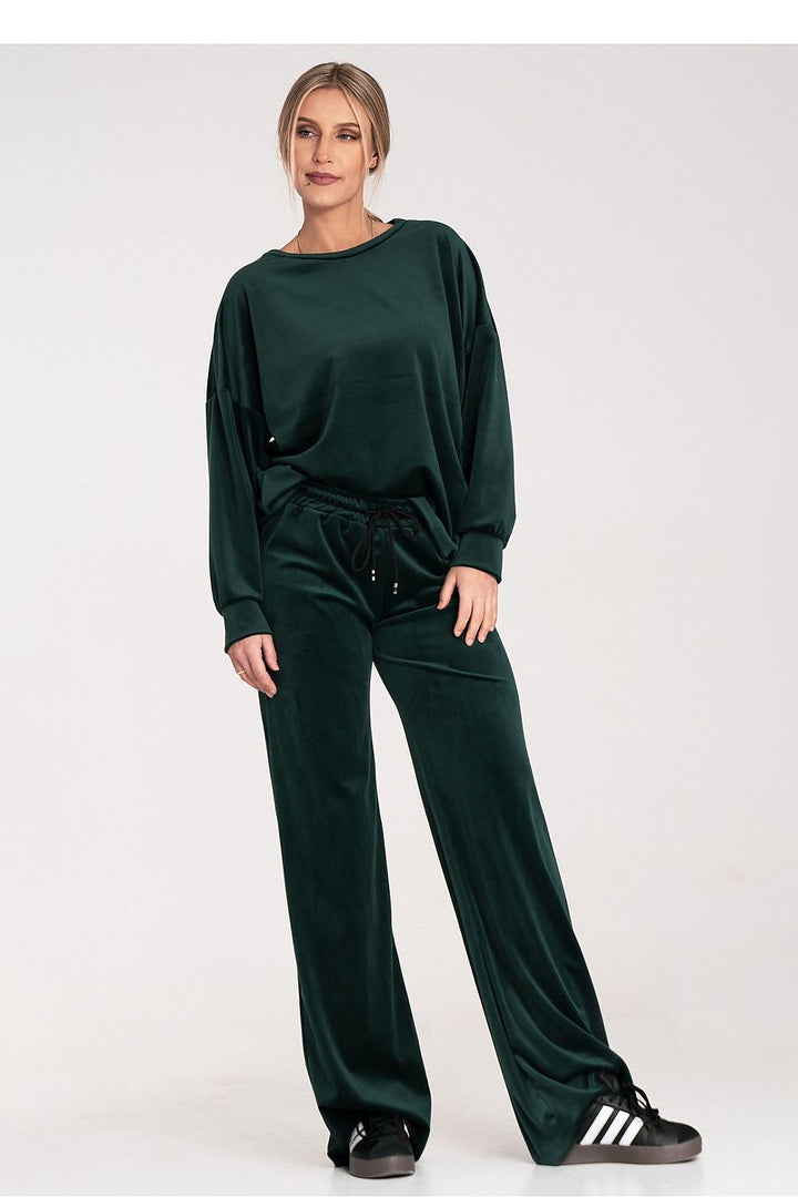Green Velvet Loungewear Set