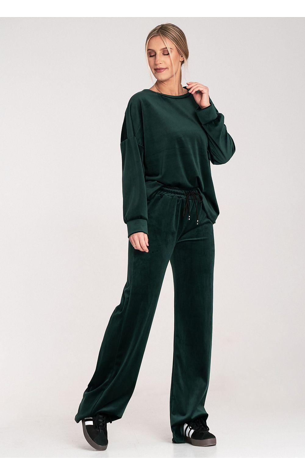 Green Velvet Loungewear Set
