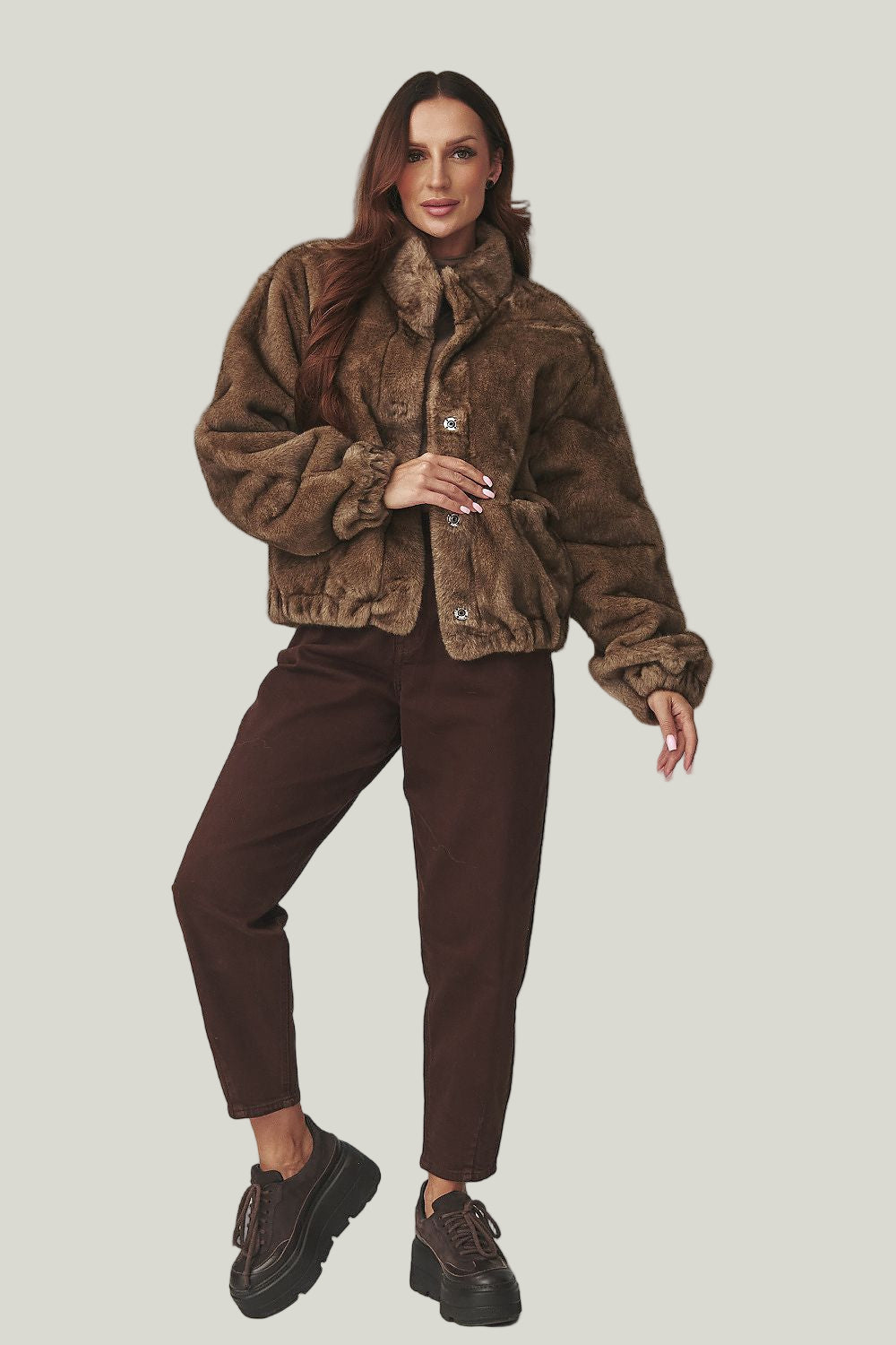  Jacket model 220777 Makadamia 