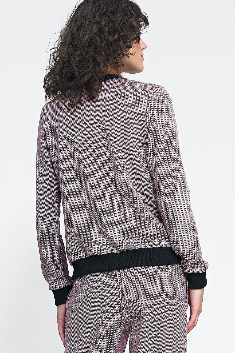 Herringbone Bomber Jacket