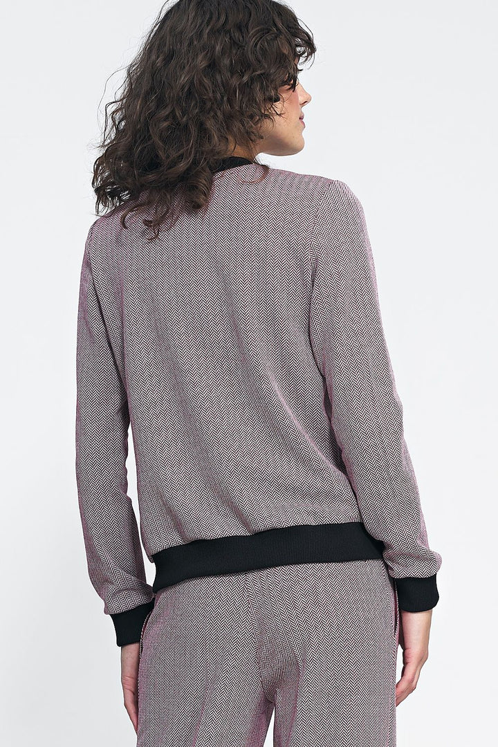 Herringbone Bomber Jacket