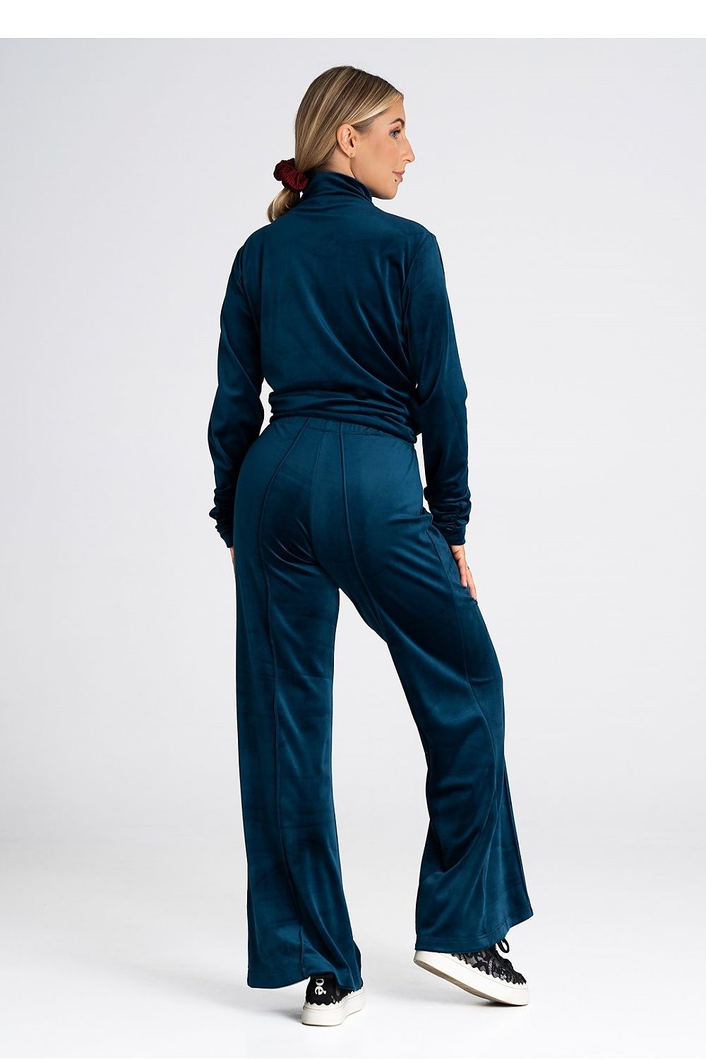 Velour Chic Bootcut Pants