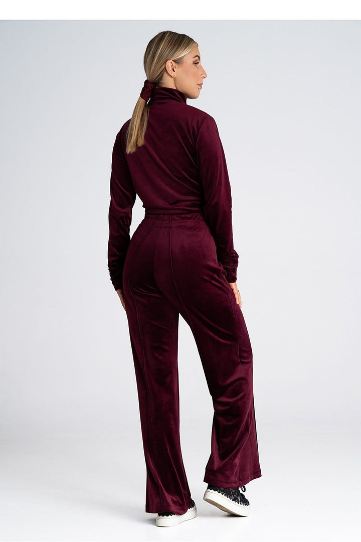 Velour Chic Bootcut Pants