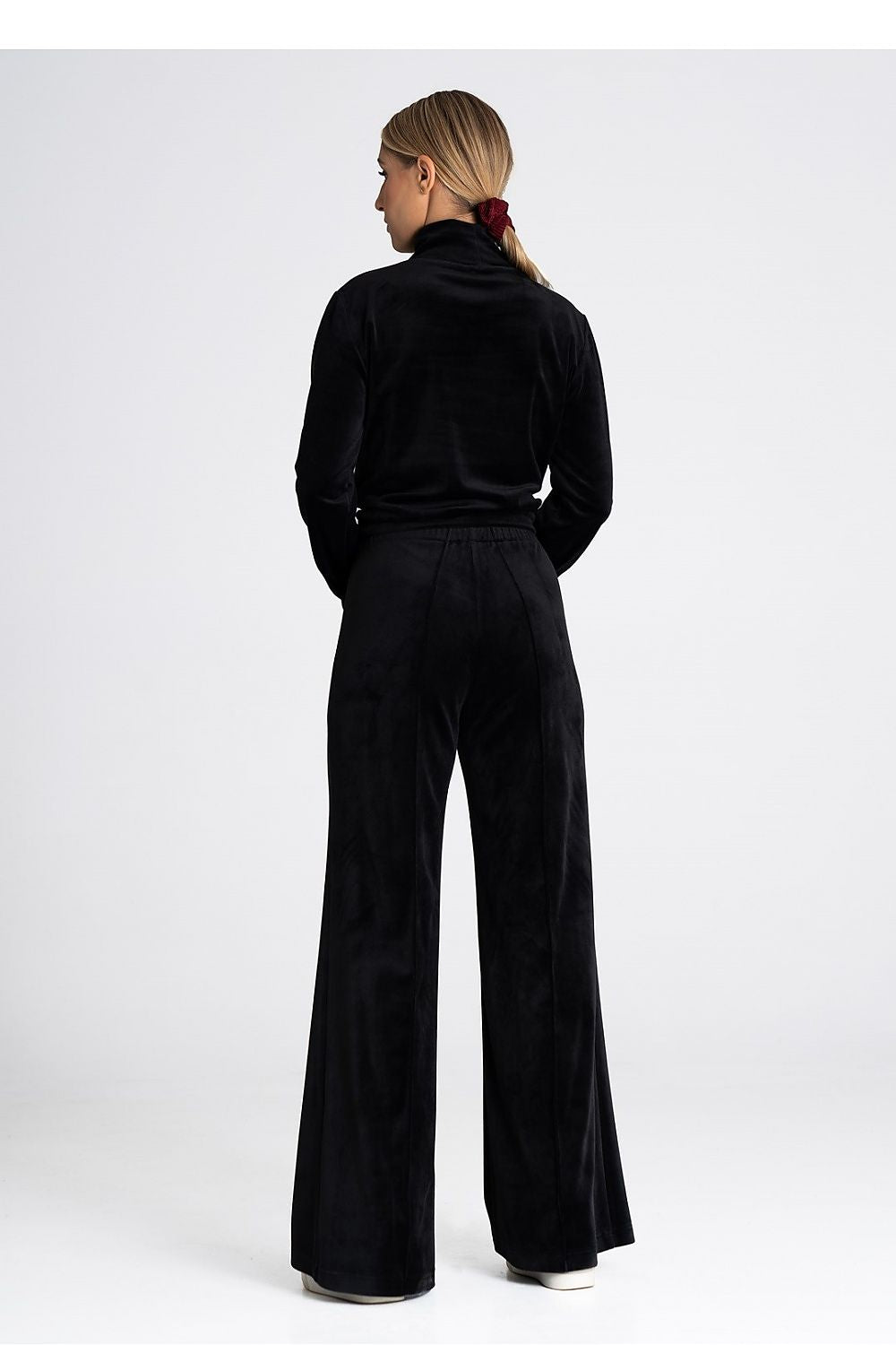 Velour Chic Bootcut Pants