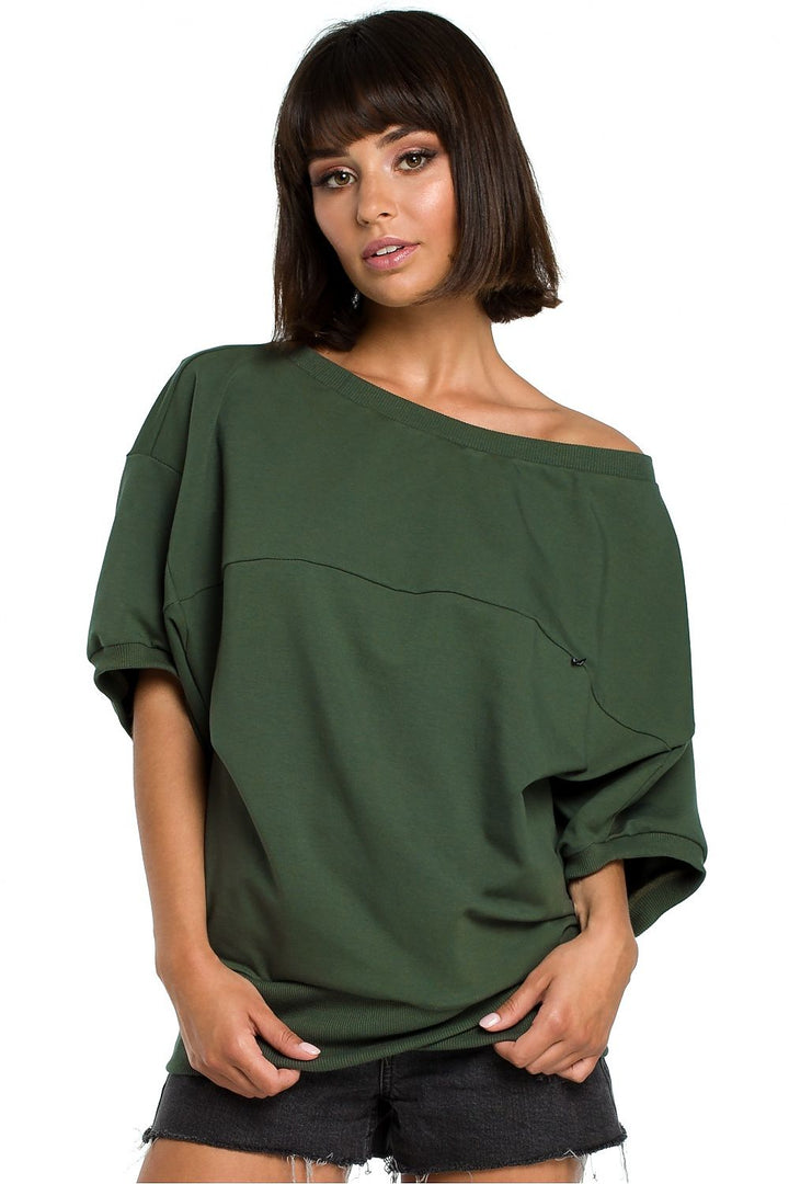 Off-Shoulder Sweatshirt