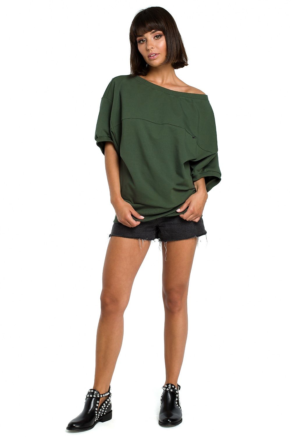 Off-Shoulder Sweatshirt