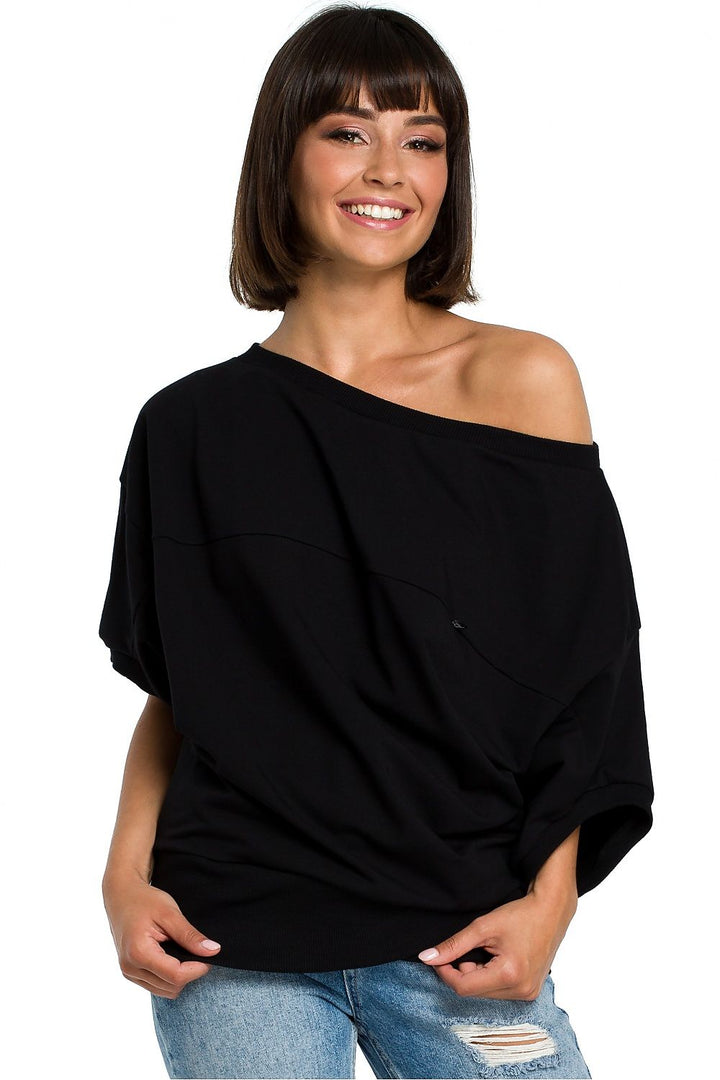 Off-Shoulder Sweatshirt