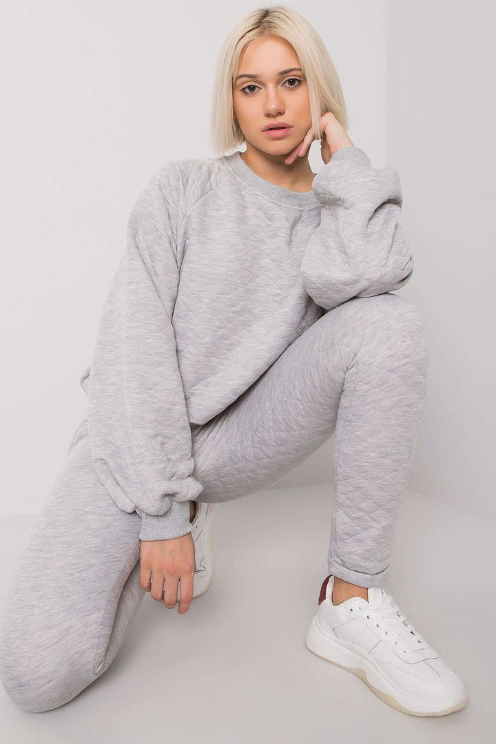 Quilted Sweatshirt Set