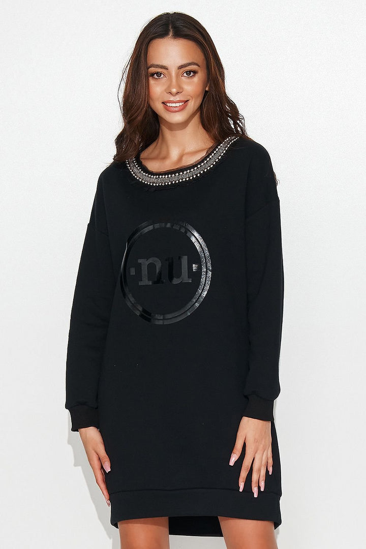 LaceLogo Sweatshirt Dress