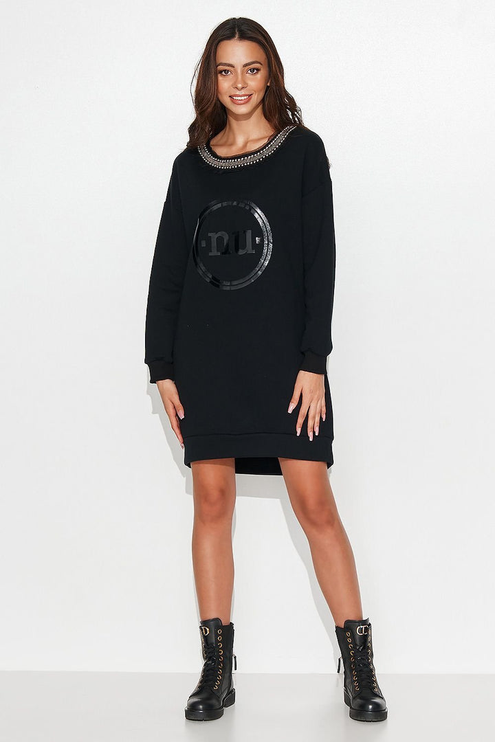 LaceLogo Sweatshirt Dress