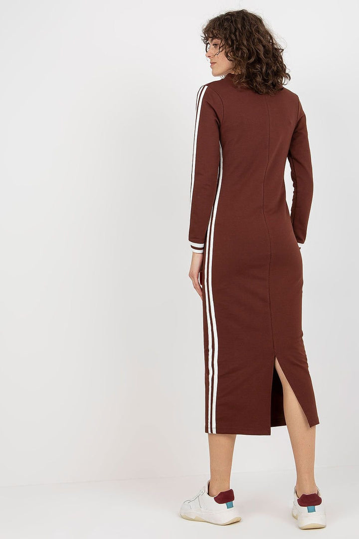 Slim-Fit Midi Athleisure Dress