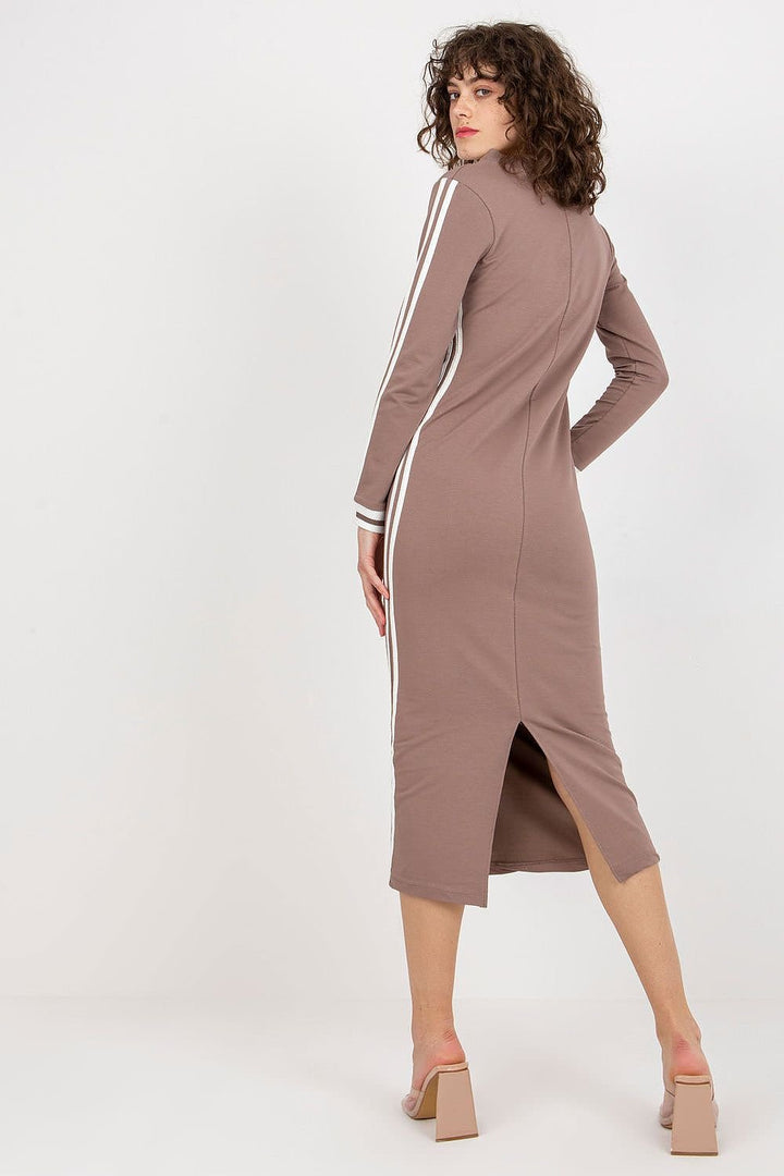 Slim-Fit Midi Athleisure Dress