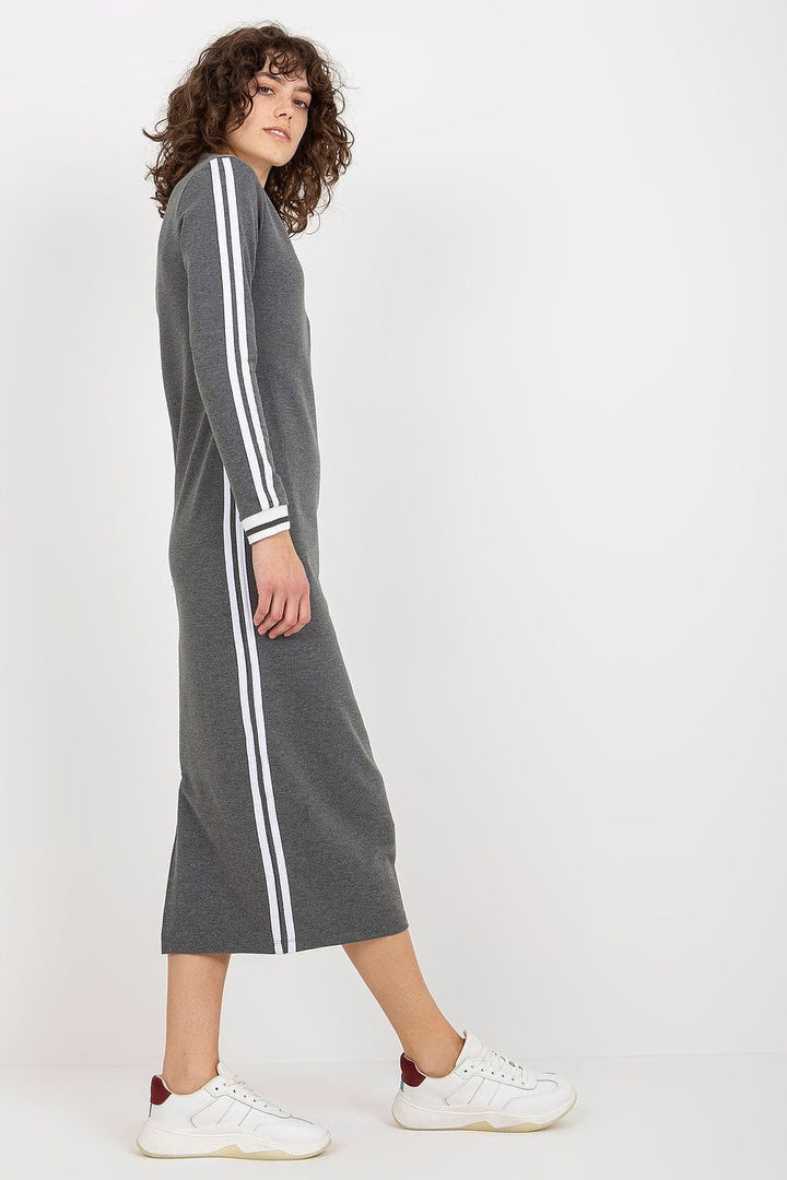 Slim-Fit Midi Athleisure Dress