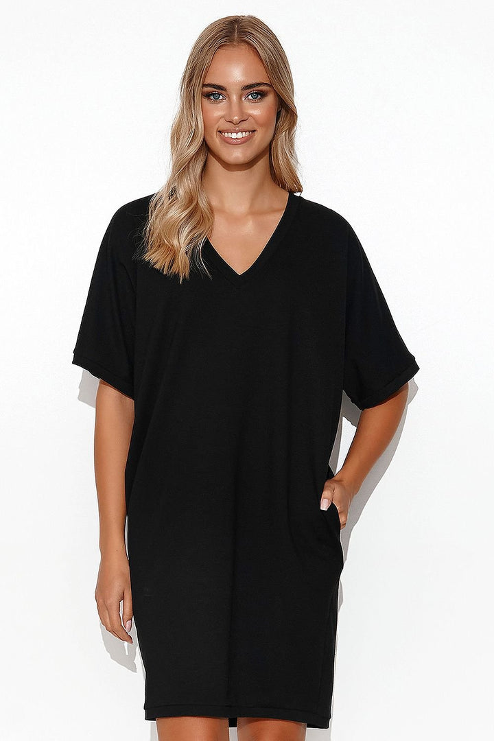 Minimalist Kimono Sweatshirt Dress